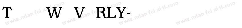 TAN   WAVERLY字体转换